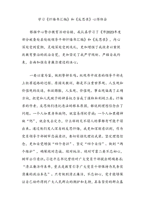学习《忏悔书汇编》和《反思录》心得体会.docx
