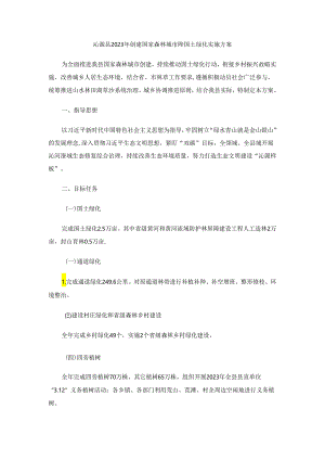 沁源县2023年创建国家森林城市暨国土绿化实施方案.docx