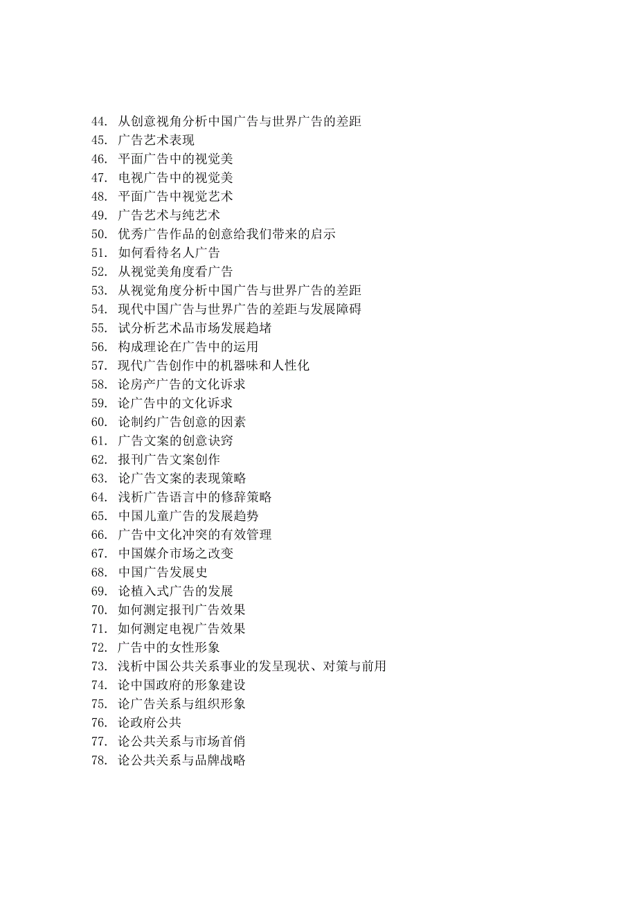 aosnvda广告-学专业毕业论文题目.docx_第3页