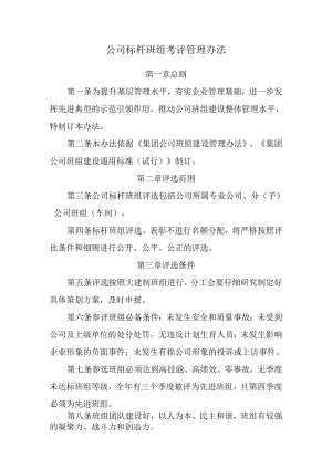 能建公司标杆班组考评管理办法.docx
