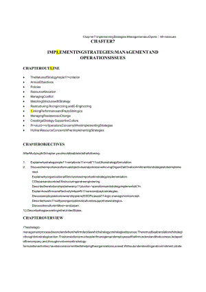 人民大2024战略管理（第13版）教师手册 David_13e_im_07.docx