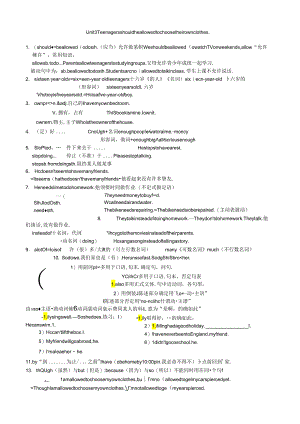 Unit 3 Teenagers should be allowed to choose their own clothes56020.docx