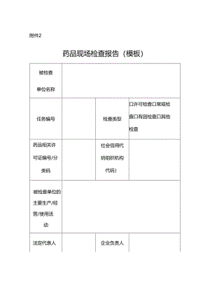 河南省药品现场检查报告.docx