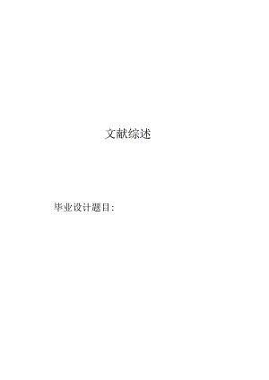 PWM信号发生器设计文献综述.docx