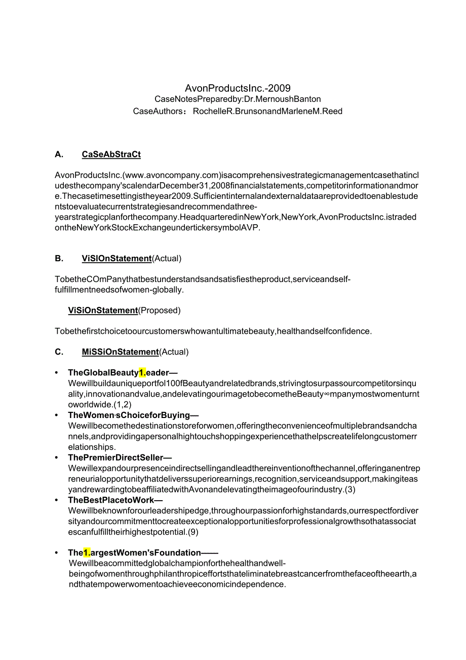 人民大2024战略管理（第13版）案例教师手册 david_sm13e_cn_22.docx_第1页