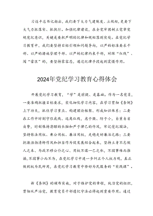 2024年国企纪委书记学习党纪教育个人心得感悟.docx