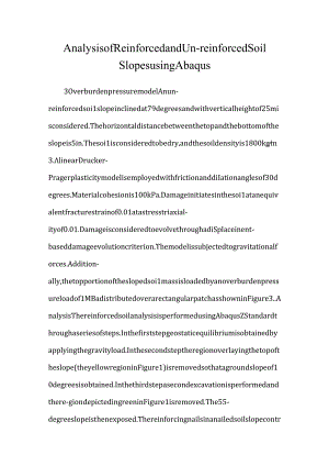 Analysis of Reinforced and Un-reinforced Soil Slopes using Abaqus_0.docx