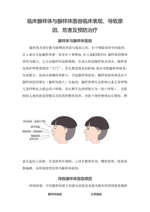 临床腺样体与腺样体面容临床表现、导致原因、危害及预防治疗.docx