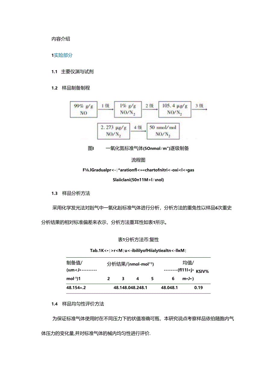 纳摩尔级一氧化氮标准气体的制备技术研究.docx_第2页