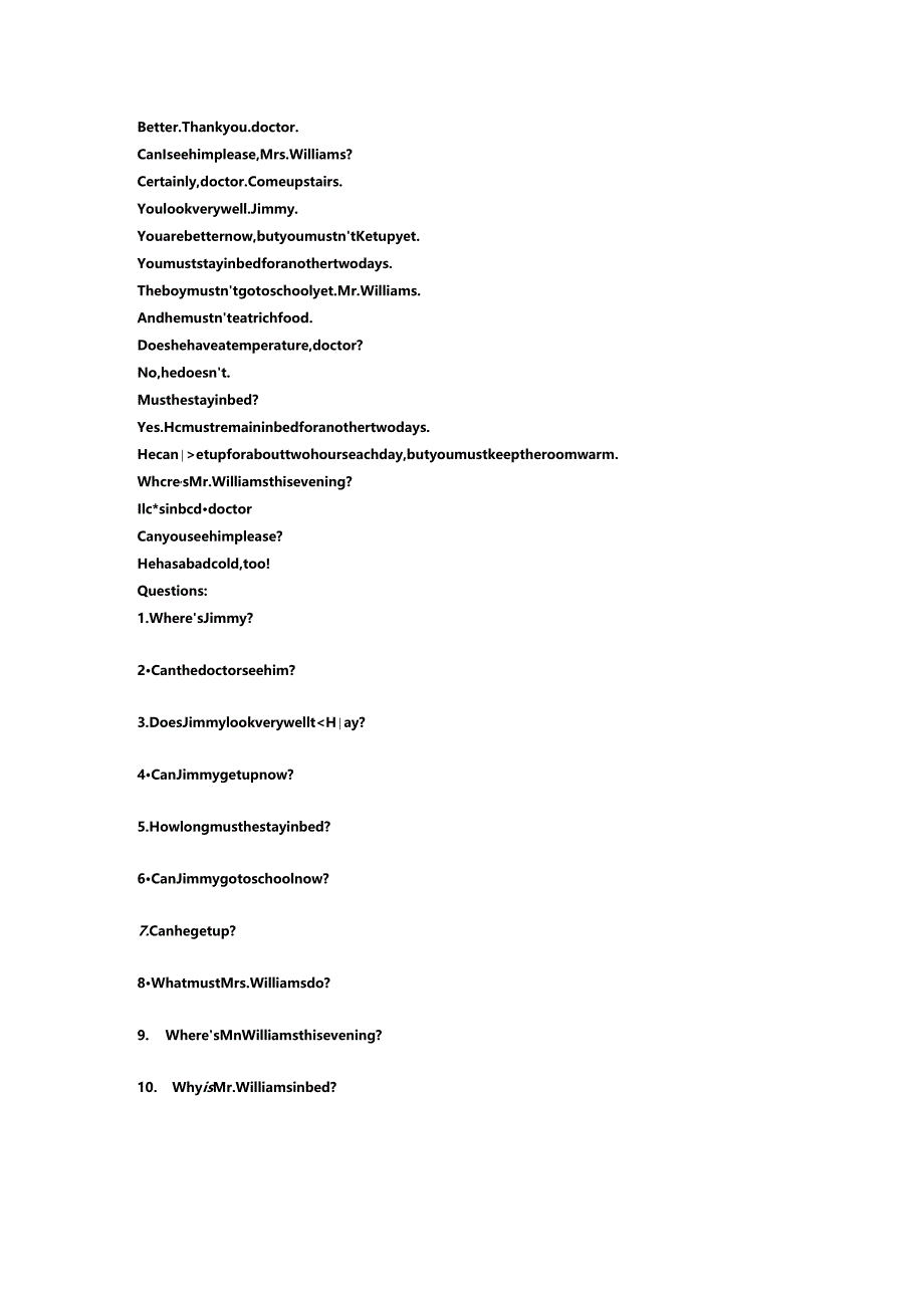 L61-L64：单词句型语法课文.docx_第1页