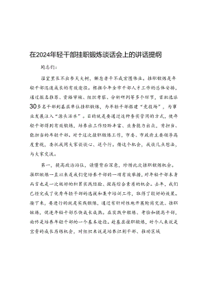 在2024年轻干部挂职锻炼谈话会上的讲话.docx