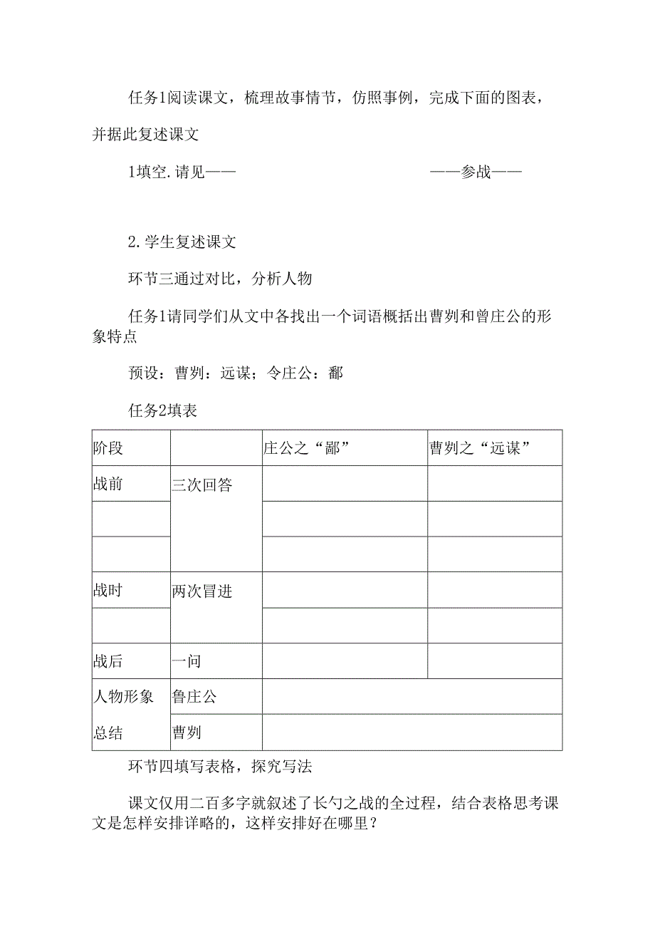 《曹刿论战》情境性教学设计.docx_第2页