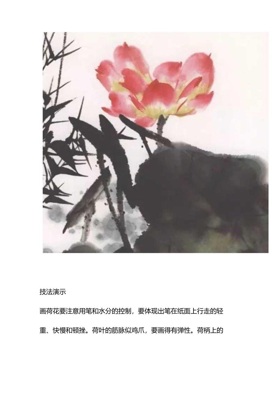 史上最全面的写意荷花画法值得收藏不看会后悔的!.docx_第2页
