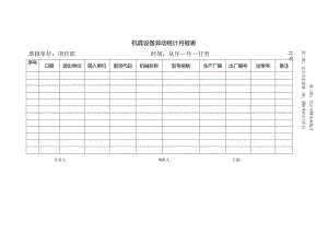 机具设备异动统计月报表.docx