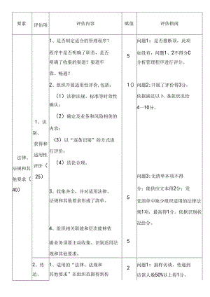 HSE体系运行质量评估标准.docx