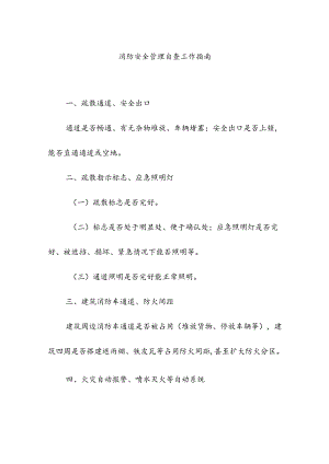 消防安全管理自查工作指南.docx