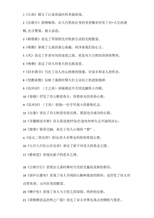 75首古诗表达情感86448.docx