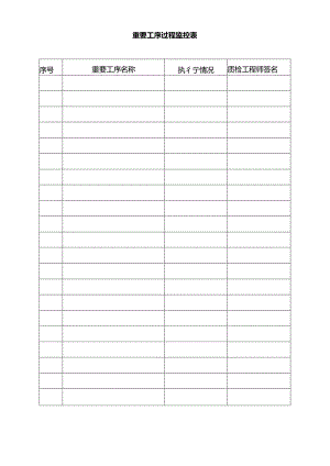 重要工序过程监控表.docx