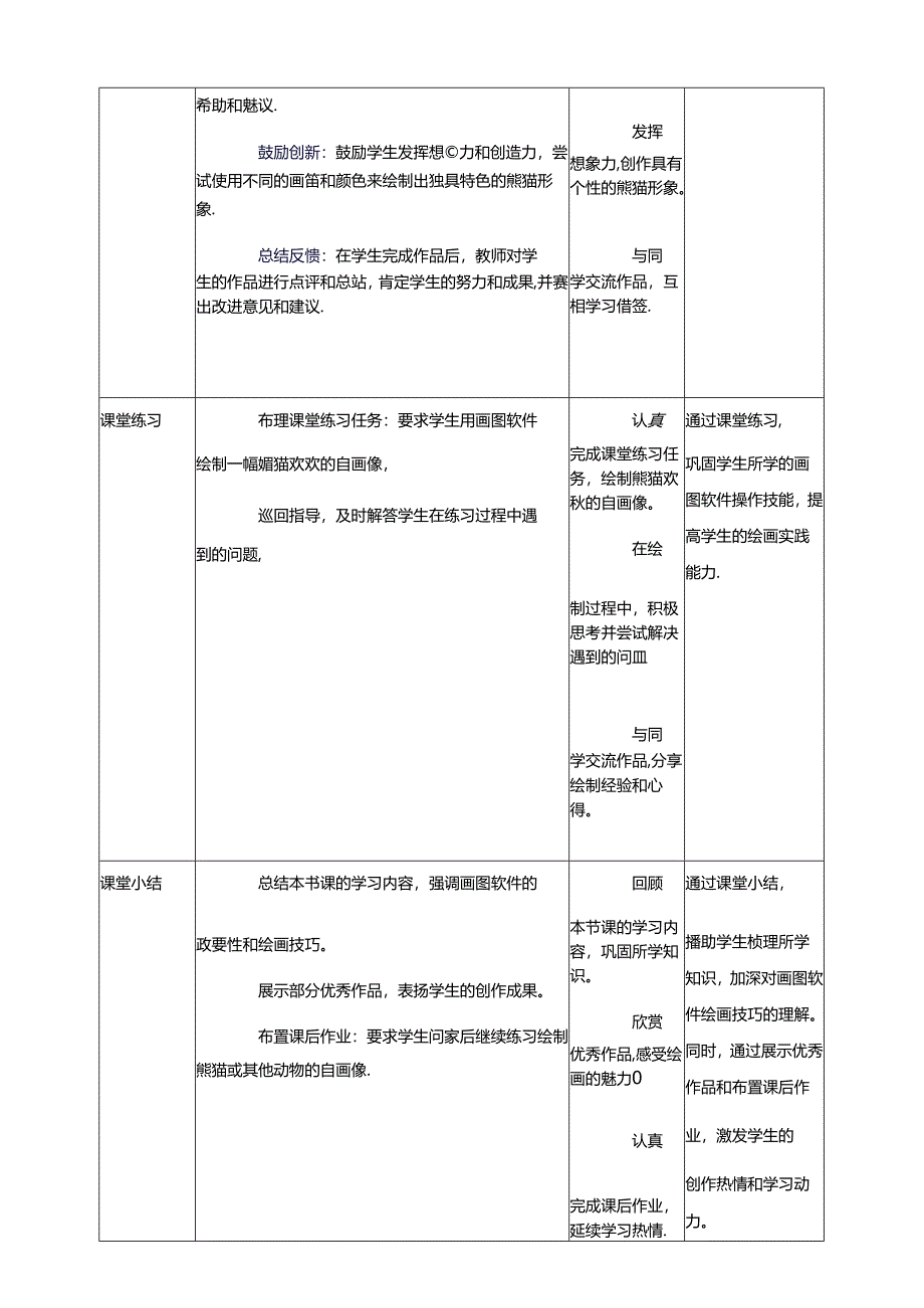 第1节 熊猫欢欢自画像 教案8 三下信息科技川教版.docx_第3页