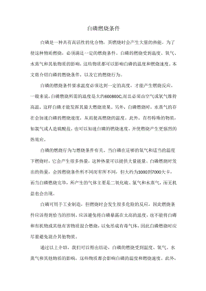 白磷燃烧条件.docx