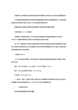 NIKE产品知识(内部培训资料)..docx