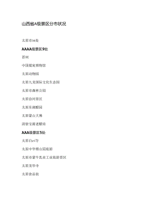 A级景区分市分布情况.docx