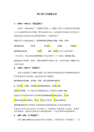 阀门的工作温度分类.docx