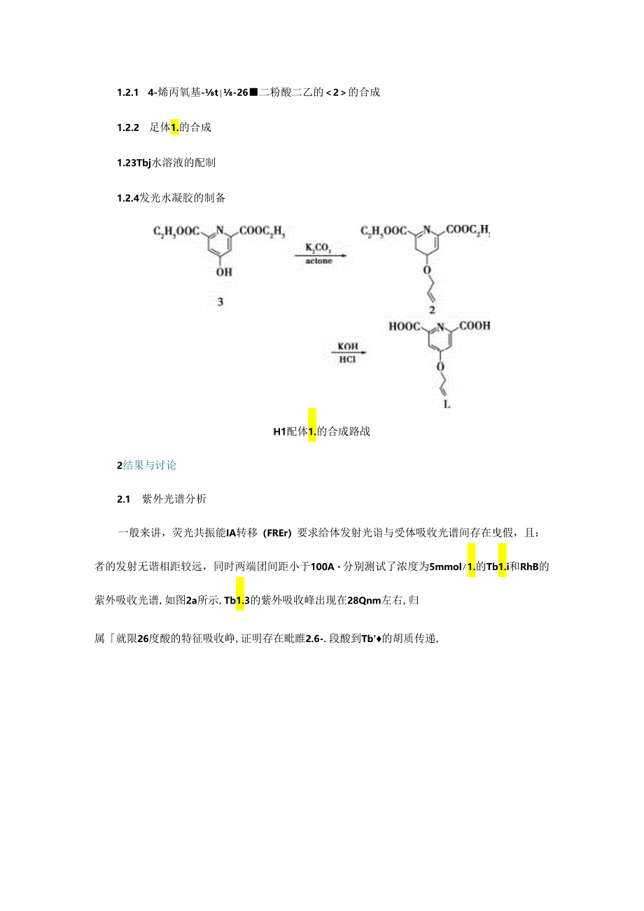 高强度稀土纳米复合发光水凝胶中的级联能量传递.docx_第2页