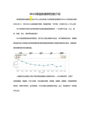 Mn13高锰耐磨钢性能介绍.docx