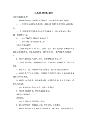采购经理岗位职责.docx