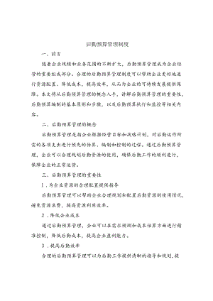 后勤预算管理制度.docx