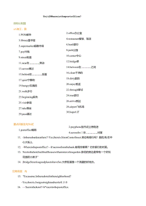 Unit 2 Where is the post office45078.docx