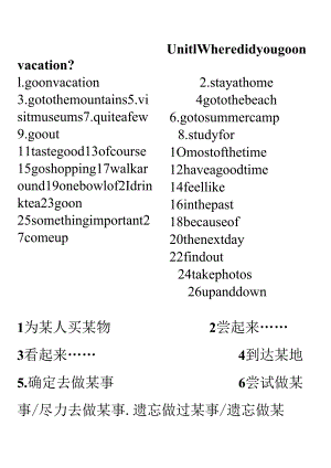 Unit1 Where did you go on vacation.docx