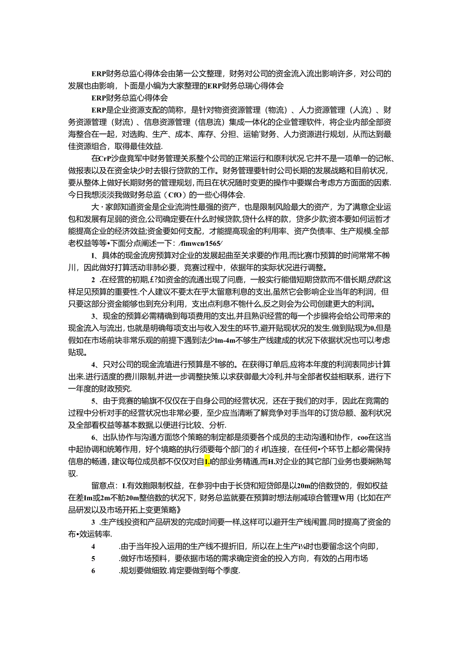 ERP财务总监心得体会.docx_第1页
