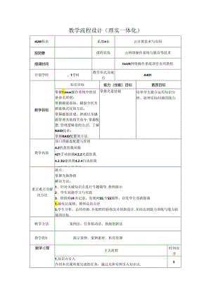 网络操作系统（Linux）（项目式微课版）-教案 教学流程设计14 磁盘挂载卸载.docx