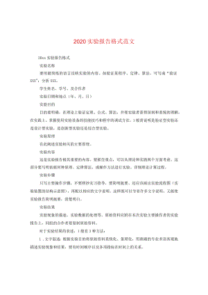 2024实验报告格式版本.docx