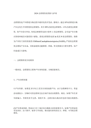 2024会阴裂伤的预防与护理.docx