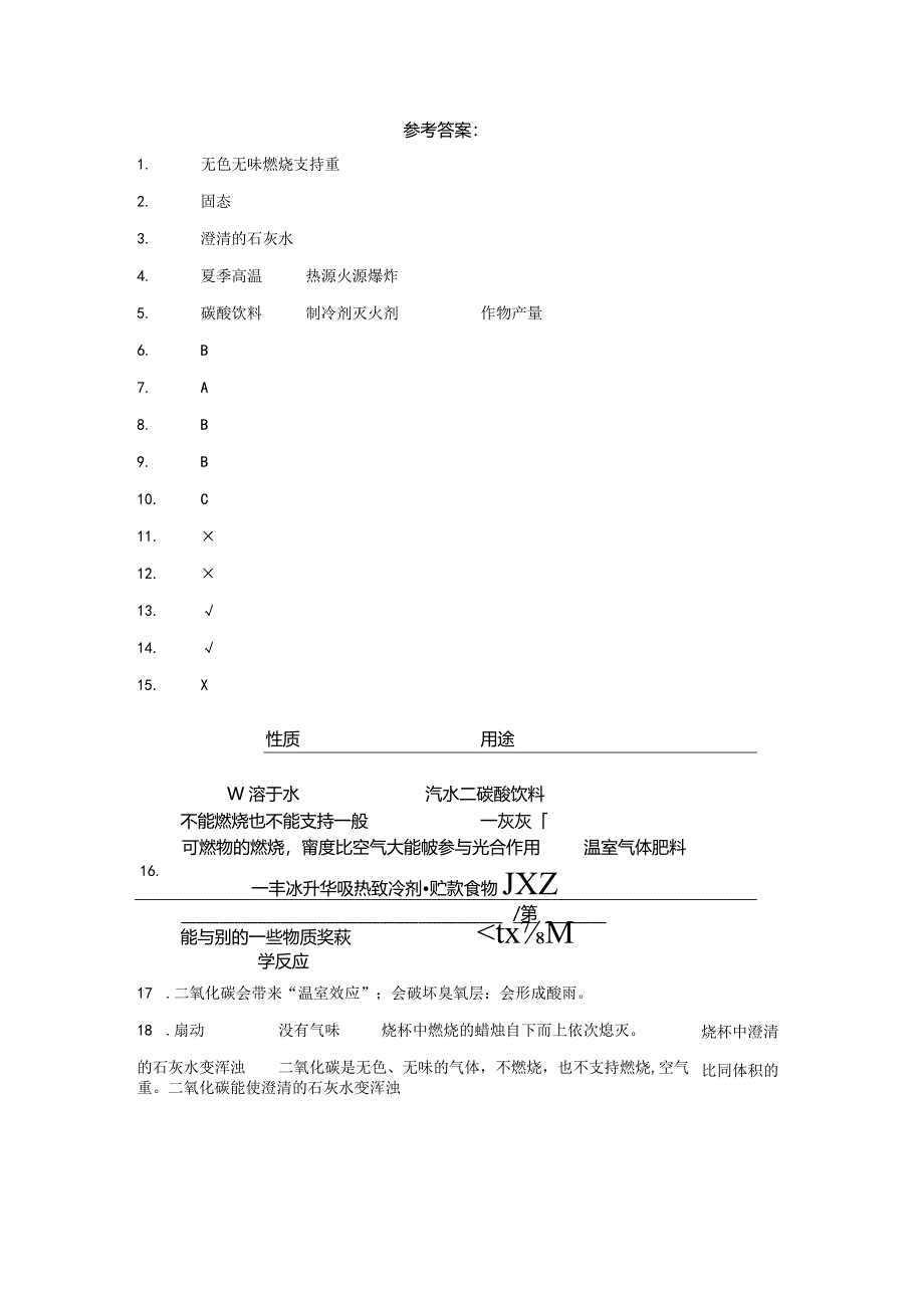青岛版科学五年级下册8二氧化碳同步分层作业.docx_第3页