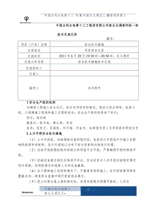 水利项目安全技术措施1级.docx