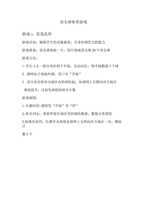 羽毛球体育游戏资料.docx