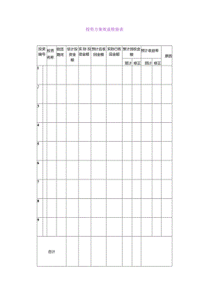 投资方案效益检验表.docx