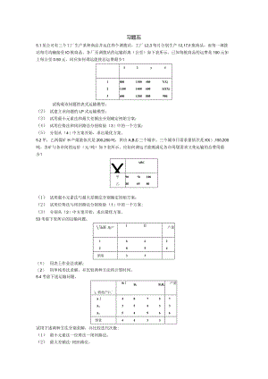 物流运筹学习题及答案5题目--运输问题.docx