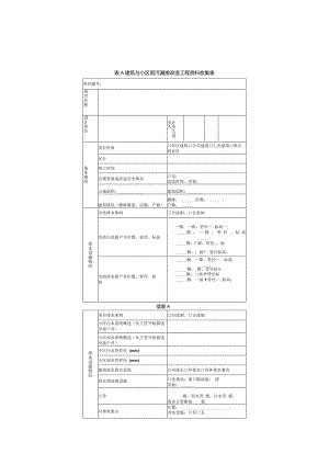 建筑与小区雨污混接改造工程资料收集、调查表、改造统计表、验收表.docx