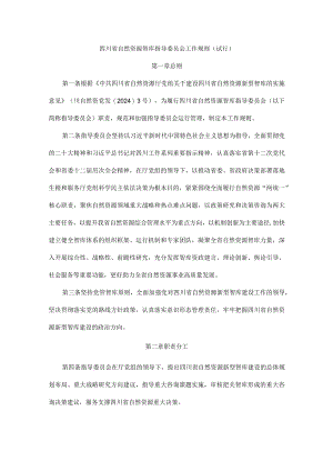 四川省自然资源智库指导委员会工作规则（试行）.docx