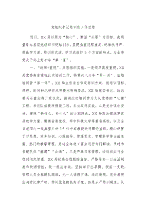 党组织书记培训班工作总结.docx