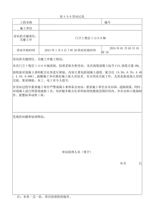 [监理资料]垫层旁站记录.docx