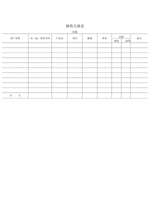 销售月报表.docx