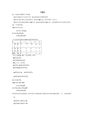 物流运筹学习题及答案4题目--灵敏度分析.docx