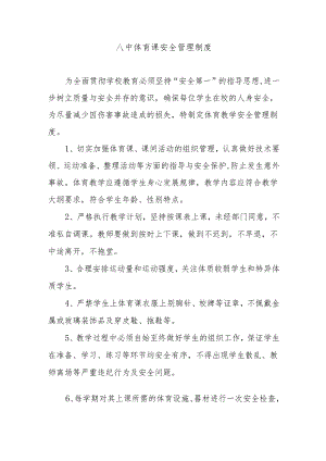 八中体育课安全管理制度.docx