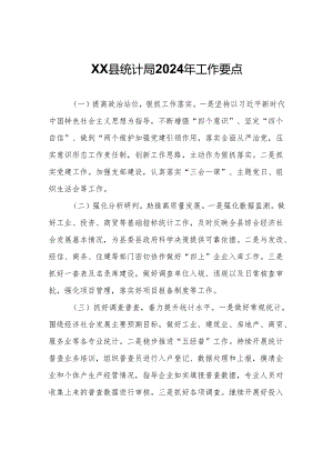 XX县统计局2024年工作要点.docx
